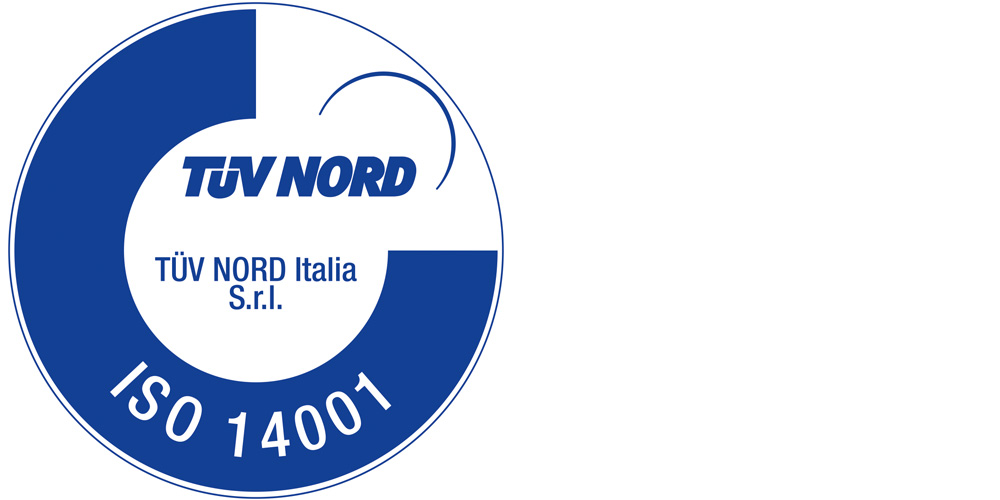 ISO 14001 certificate from TUV NORD Italia