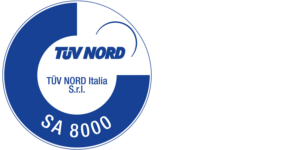 SA 8000 certificato da TUV NORD Italia